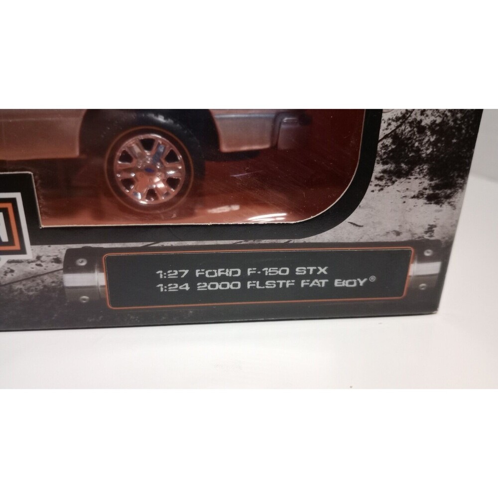MAISTO HARLEY DAVIDSON FORD F150 STX PICKUP TRUCK WITH 2000 FAT BOY - Picture 7 of 8